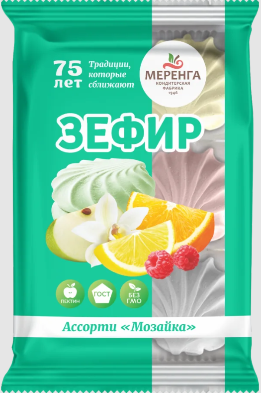 №1 Меренга Зефир Мозайка, 270г  в Боре