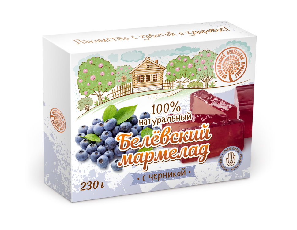  Мармелад белевский "Черника" 230г в Боре