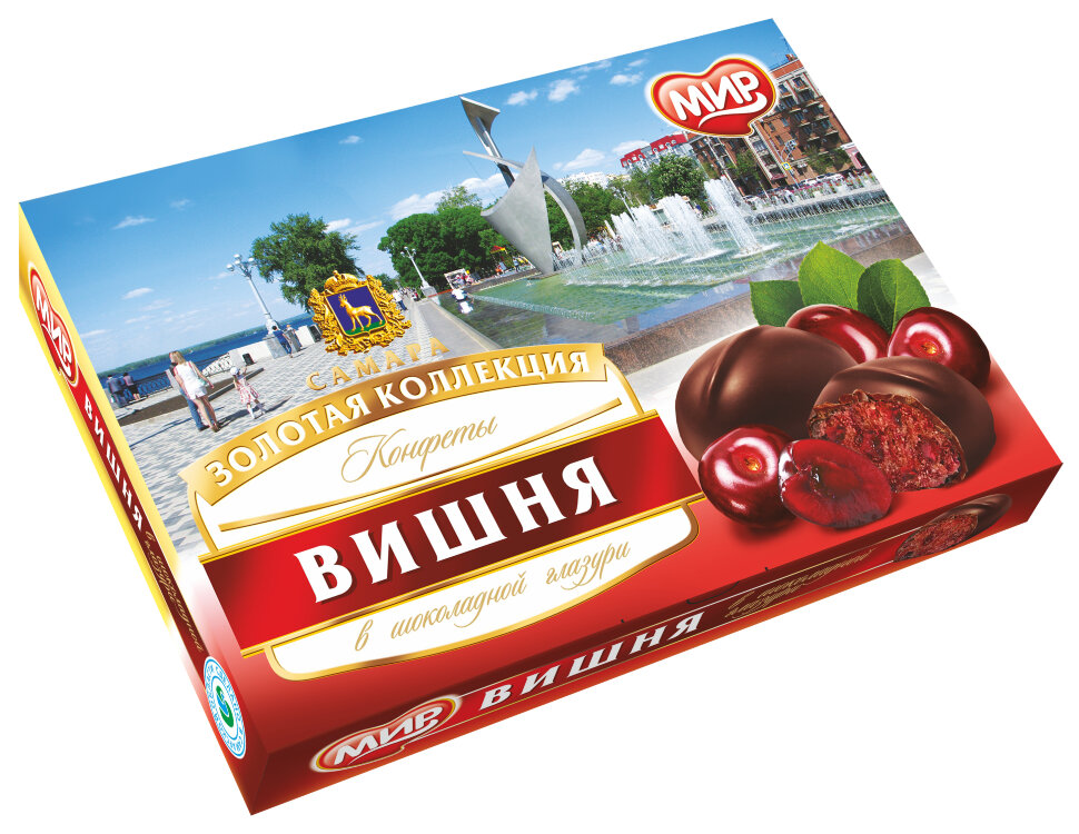  КФ МИР Вишня в шоколадной глазури 160г в Боре